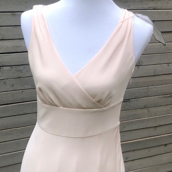 NWT J.Crew Sophia Light Blush Floor Length Dress - Picture 2 of 8